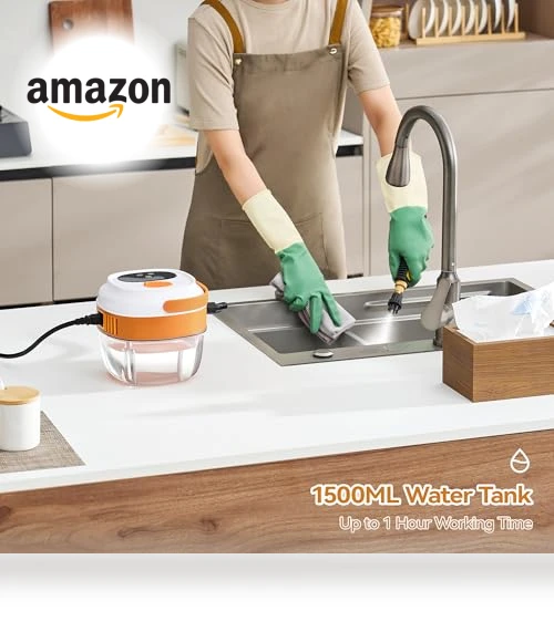 High Pressure Steam Cleaner with Smart Touch Screen, 2500W — Steam Cleaners, SENADA