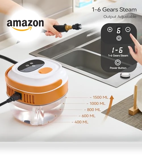 High Pressure Steam Cleaner with Smart Touch Screen, 2500W — Steam Cleaners, SENADA