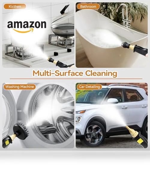 High Pressure Steam Cleaner with Smart Touch Screen, 2500W — Steam Cleaners, SENADA