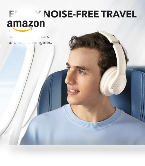 Hybrid Active Noise Cancelling Headphones, Wireless Over-Ear Bluetooth — Over-Ear Headphones, Anker