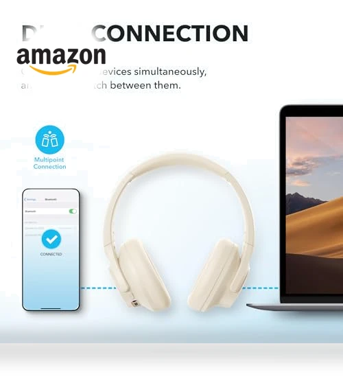 Hybrid Active Noise Cancelling Headphones, Wireless Over-Ear Bluetooth — Over-Ear Headphones, Anker