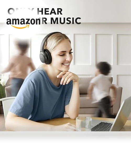 Hybrid Active Noise Cancelling Headphones, Wireless Over Ear Bluetooth Headphones — Over-Ear Headphones, Anker
