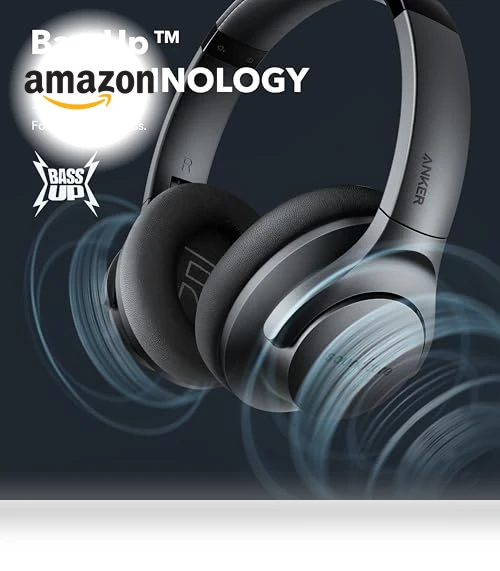 Hybrid Active Noise Cancelling Headphones, Wireless Over Ear Bluetooth Headphones — Over-Ear Headphones, Anker