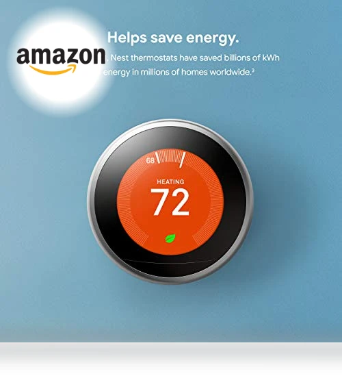 Learning Thermostat - 3rd Gen - Programmable Smart Thermostat — Smart Climate Control, Google Nest