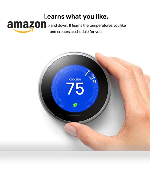 Learning Thermostat - 3rd Gen - Programmable Smart Thermostat — Smart Climate Control, Google Nest