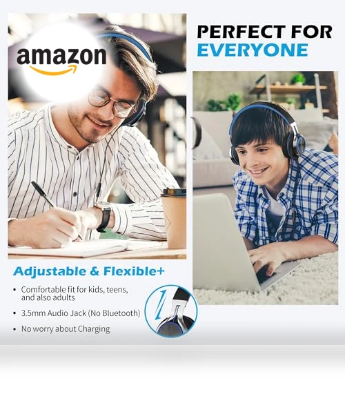 On-Ear Wired Headphones with Microphone and Volume Control — In-Ear Headphones, AILIHEN