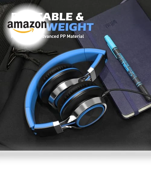 On-Ear Wired Headphones with Microphone and Volume Control — In-Ear Headphones, AILIHEN