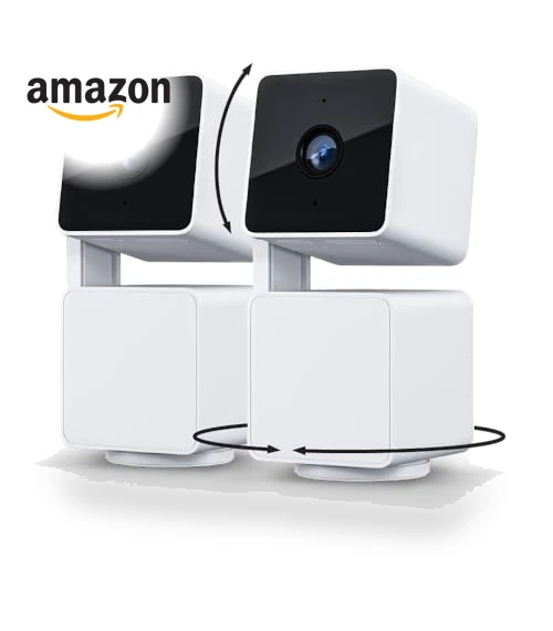 Pan/Tilt/Zoom Wi-Fi Smart Home Security Camera with Color Night Vision, 2-Way Audio — Smart Home Security, Wyze