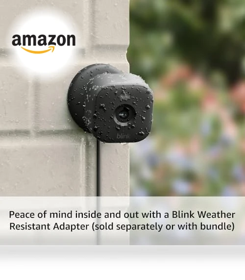 Plug-in smart security camera with HD night view, built-in spotlight, two-way audio — Smart Home Security, Blink