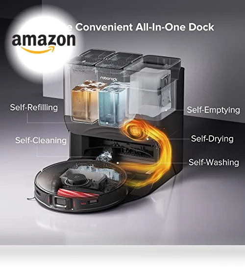 Robot Vacuum and Mop Combo with Auto Drying and Washing — Smart Cleaning Robots, Roborock