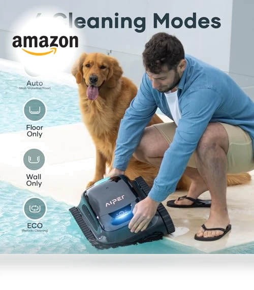 Scuba S1 Cordless Robotic Pool Cleaner for Inground Pools — Automated Pool Maintenance, AIPER