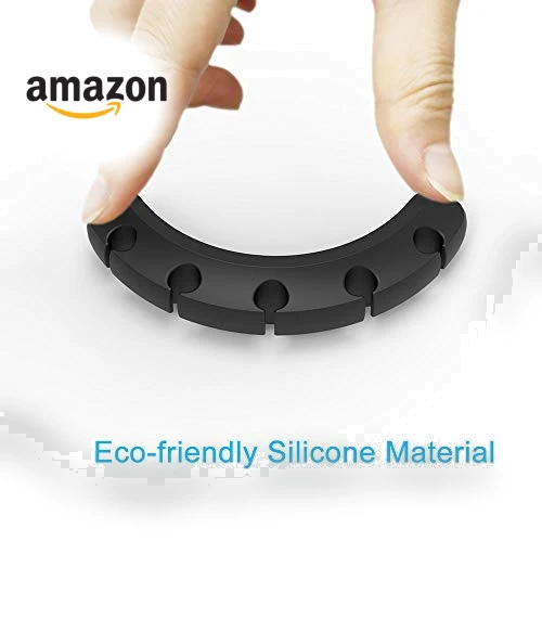 Silicone Cable Clips Organizer with 3M Adhesive - 2 Pack (5 & 3 Slots) — Cable Organizers, INCHOR