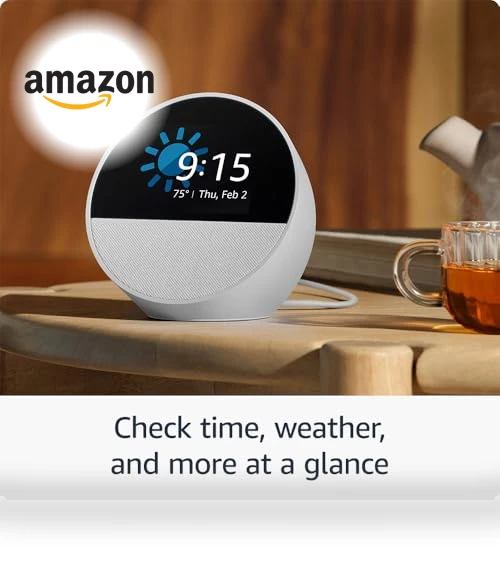 Smart Alarm Clock with Alexa, Big Vibrant Sound — Alarm, Amazon