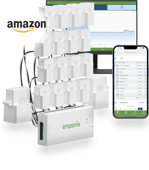 Smart Home Energy Monitor with 16 50A Circuit Level Sensors — Smart Home Security, Emporia