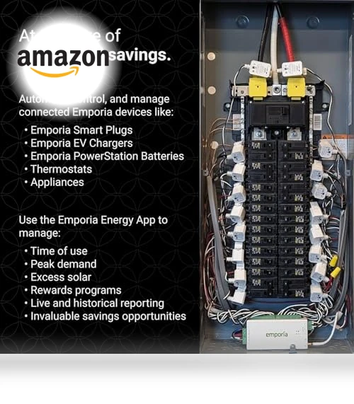 Smart Home Energy Monitor with 16 50A Circuit Level Sensors — Smart Home Security, Emporia