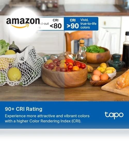 Smart Light Bulbs 16M Colors WiFi, Dimmable, Matter-Certified — LED, Tapo