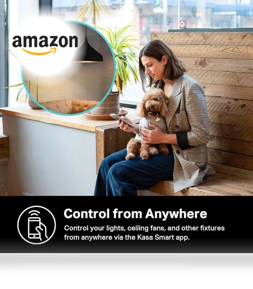 Smart Light Switch HS200P3, Single Pole, Wi-Fi, Works with Alexa and Google Home — Smart Home Hubs & Controllers, TP-Link