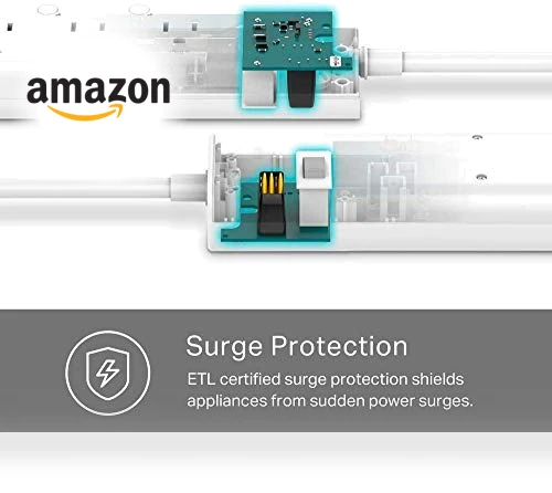 Smart Plug Power Strip with 6 Outlets and 3 USB Ports — Power Solutions & Surge Protection, TP-Link