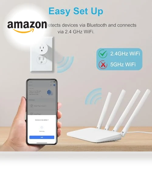 Smart Plug, WiFi Outlet Works with Alexa & Google Home, Remote Control & Timer Function, 4 Packs — Smart Home Hubs & Controllers, EIGHTREE
