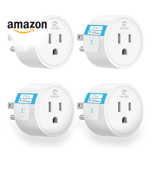 Smart Plug with WiFi Remote Control and Timer, Works with Alexa and Google Home — Smart Home Hubs & Controllers, EIGHTREE