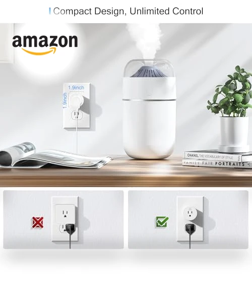 Smart Plug with WiFi Remote Control and Timer, Works with Alexa and Google Home — Smart Home Hubs & Controllers, EIGHTREE