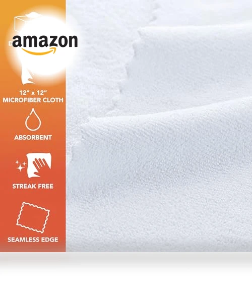 Smart Rags Microfiber Cleaning Cloth Pack - 50 Count, Lint Free, Scratch & Streak-Free — Microfiber, Arkwright LLC