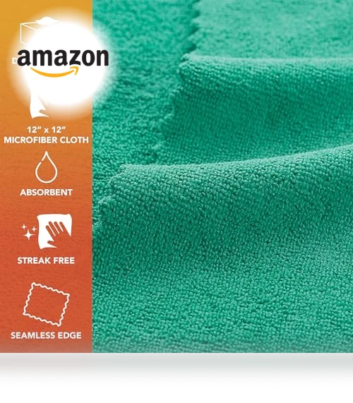 Smart Rags Microfiber Cleaning Cloths - Pack of 50, Lint Free, Scratch & Streak-Free — Microfiber, Arkwright LLC