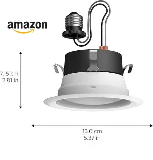 Smart Recessed 4 Inch LED Downlight - Color-Changing Light - 6 Pack — LED, Philips Hue