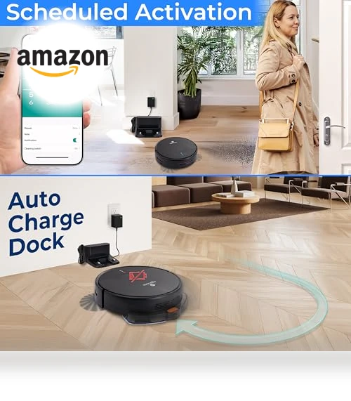 Smart Robot Vacuum and Mop Combo with App Control — Smart Cleaning Robots, SereneLife