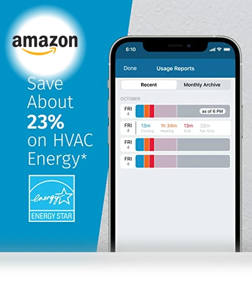 Smart Thermostat, Wi-Fi, Programmable, Works With Alexa, Energy Star Certified — Smart Climate Control, Emerson