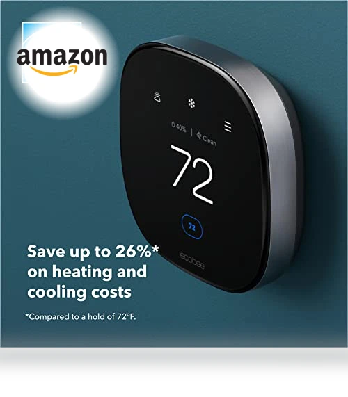 Smart Thermostat with Air Quality Monitor and Smart Sensor — Home Climate Control, ecobee