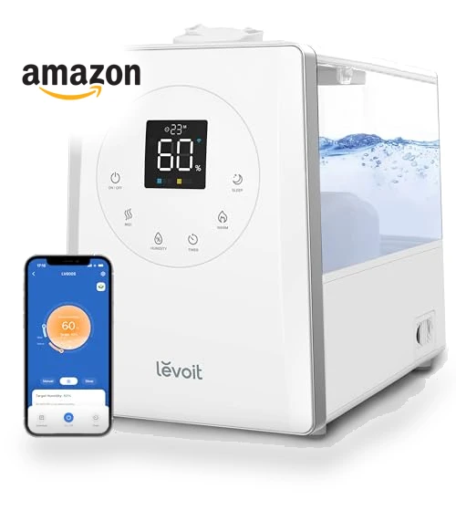 Smart Warm and Cool Mist Humidifier for Home, 6L Capacity, 753ft² Coverage — Air Moisturizers, LEVOIT