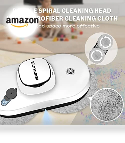 Smart Window Cleaner Robot with Automatic Water Spray — Smart Cleaning Robots, SUNSMAI