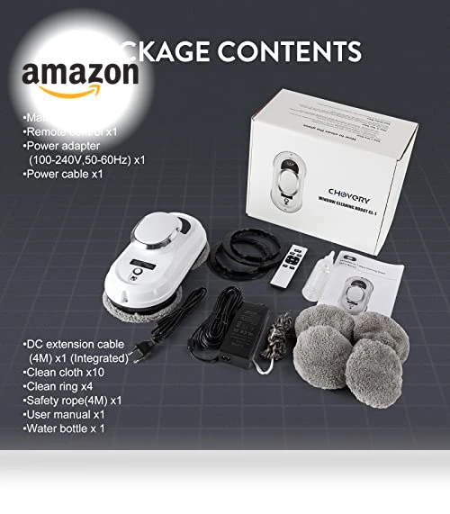 Smart Window Cleaning Robot with 5600Pa Suction, Remote Control — Smart Cleaning Robots, CHOVERY