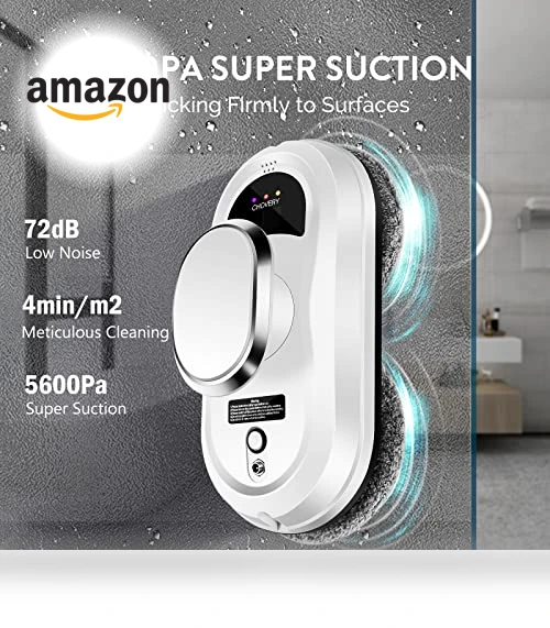 Smart Window Cleaning Robot with 5600Pa Suction, Remote Control — Smart Cleaning Robots, CHOVERY