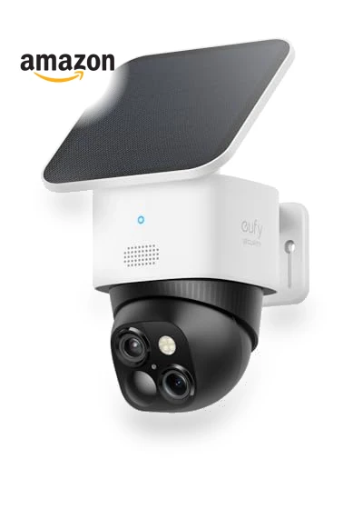 SoloCam S340 Solar Security Camera, 360° Pan & Tilt, Wireless Outdoor — Smart Home Security, eufy Security