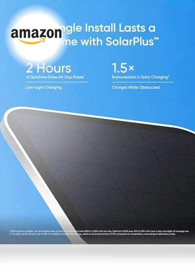 SoloCam S340 Solar Security Camera, 360° Pan & Tilt, Wireless Outdoor — Smart Home Security, eufy Security