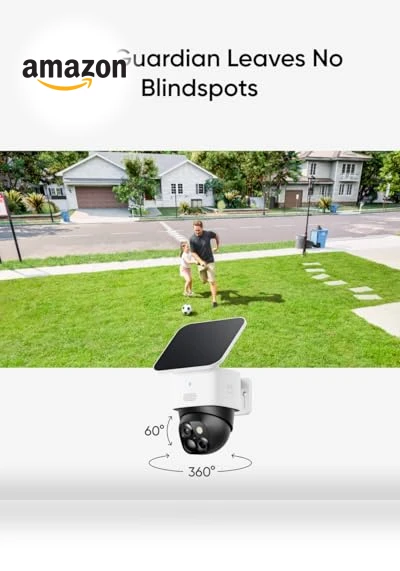 SoloCam S340 Solar Security Camera, 360° Pan & Tilt, Wireless Outdoor — Smart Home Security, eufy Security