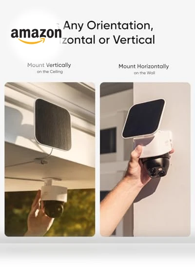 SoloCam S340 Solar Security Camera, 360° Pan & Tilt, Wireless Outdoor — Smart Home Security, eufy Security