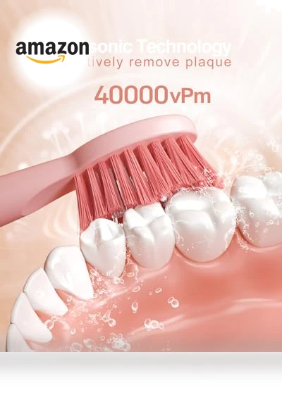 Sonic Electric Toothbrush for Adults, Smart Cleaning and Whitening, 5 Modes Selection 38000VPM Rechargeable — Ultrasonic, AJELU
