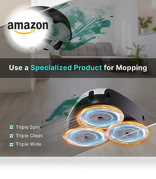 Three-Spin Robot Mop - Ultra Quiet Smart Mopping Robot Cleaner — Smart Cleaning Robots, EVERYBOT