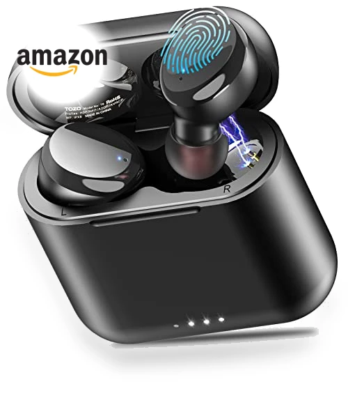 True Wireless Earbuds Bluetooth 5.3 Headphones with Wireless Charging Case — In-Ear Headphones, TOZO