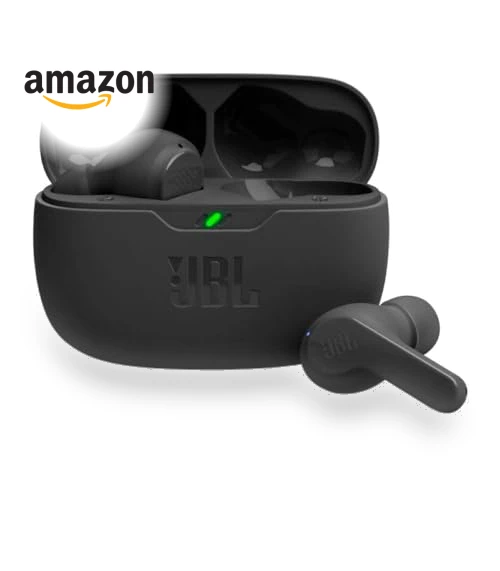 True Wireless Earbuds with Deep Bass Sound, Bluetooth 5.2, Water Resistant — In-Ear Headphones, JBL