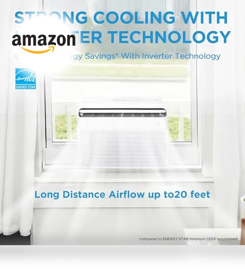 U Shaped Smart Inverter Window Air Conditioner — Window, Midea