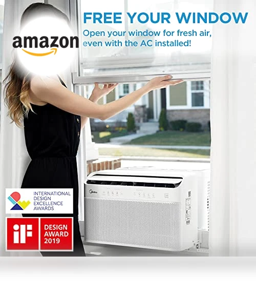 U Shaped Smart Inverter Window Air Conditioner — Window, Midea