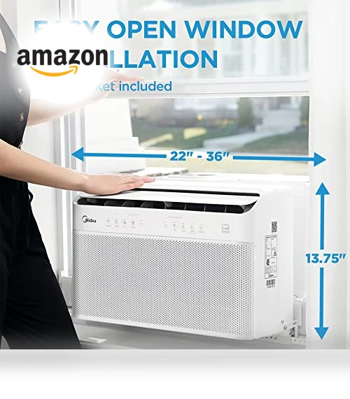 U Shaped Smart Inverter Window Air Conditioner — Window, Midea