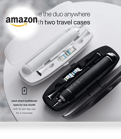 Ultra Whitening Electric Toothbrush with UV Sanitizing Base — Ultrasonic, AquaSonic