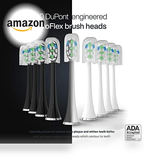 Ultra Whitening Electric Toothbrush with UV Sanitizing Base — Ultrasonic, AquaSonic
