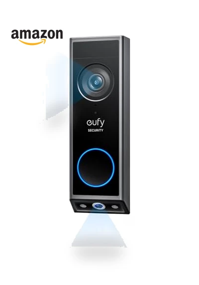 Video Doorbell with Dual Cameras, 2K HD, Color Night Vision, Battery Powered — Smart Home Security, eufy Security