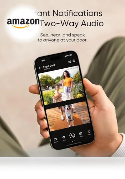 Video Doorbell with Dual Cameras, 2K HD, Color Night Vision, Battery Powered — Smart Home Security, eufy Security